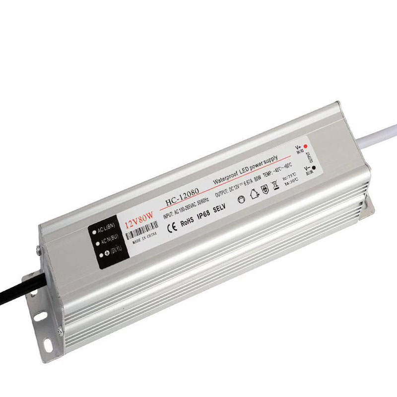 12v80w steady pressure constant voltage water proofing LED switching power supply
