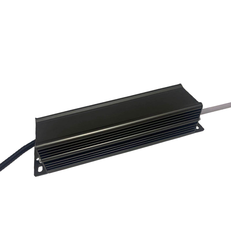 90~260AVC ac to dc 80w 12v constant voltage waterproof black gray aluminum shell switching power supply