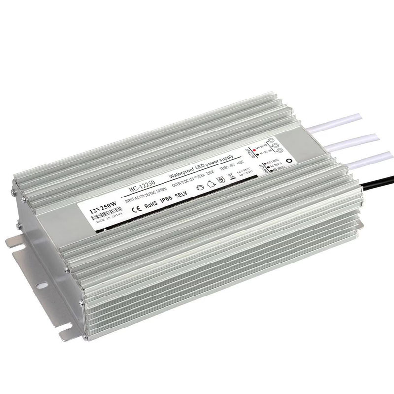 250W-12V-20.83A LED wine cabinet lamp switch power supply Line lamp low power output current voltage range 100-260VAC